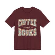 Coffee And Books Floral Reader T-Shirt - Image 5