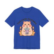 Too Cute To Panic Capybara Boba T-Shirt - Image 4