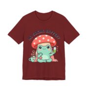 My Social Battery Cute Frog Mushroom T-Shirt - Image 6