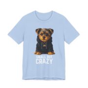 Small But Crazy Yorkie Dog T-Shirt - Image 4