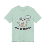 Out Of Croaks Cute Frog Boba T-Shirt - Image 9
