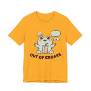 Out Of Croaks Cute Frog Boba T-Shirt - Image 2