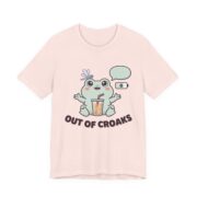 Out Of Croaks Cute Frog Boba T-Shirt - Image 7