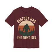 Bigfoot Has The Right Idea Shirt - Funny Introvert Gift Tee - Image 4