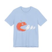 Pumpkin And Ghosts Cute Halloween T-Shirt - Image 3