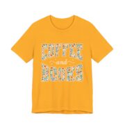 Coffee And Books Floral Reader T-Shirt - Image 2