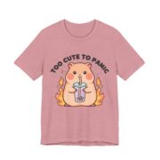 Too Cute To Panic Capybara Boba T-Shirt - Image 10