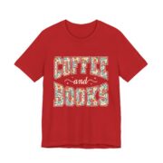 Coffee And Books Floral Reader T-Shirt - Image 6