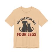 My Valentine Has Four Legs Shirt - Funny Graphic Tee - Image 2