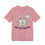 Out Of Croaks Cute Frog Boba T-Shirt - Image 11