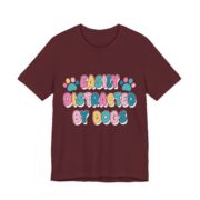 Easily Distracted By Dogs Paw Print T-Shirt - Image 7