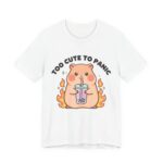 Too Cute To Panic Capybara Boba T-Shirt