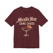 Mocktail Hour Same Chaos Shirt - Funny Graphic Tee - Image 5