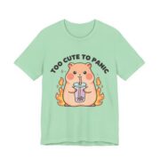 Too Cute To Panic Capybara Boba T-Shirt - Image 3