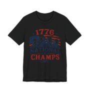 1776 National Champs Founding Fathers T-Shirt in Black