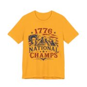 1776 National Champs Founding Fathers T-Shirt in Gold