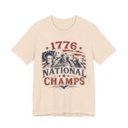 1776 National Champs Founding Fathers T-Shirt in Soft Cream