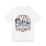 1776 National Champs Founding Fathers T-Shirt in White