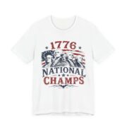 1776 National Champs Founding Fathers T-Shirt in White