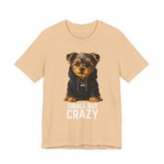 Small But Crazy Yorkie Dog T-Shirt - Image 2