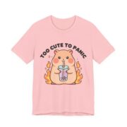 Too Cute To Panic Capybara Boba T-Shirt - Image 11