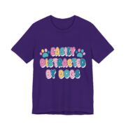 Easily Distracted By Dogs Paw Print T-Shirt - Image 6