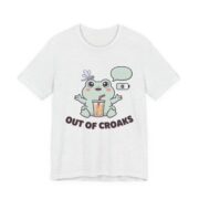 Out Of Croaks Cute Frog Boba T-Shirt - Image 8
