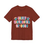 Easily Distracted By Dogs Paw Print T-Shirt - Image 3