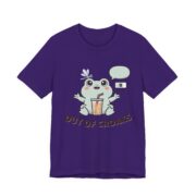 Out Of Croaks Cute Frog Boba T-Shirt - Image 5