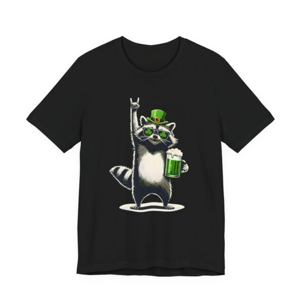 St Patricks Day Raccoon Green Beer T-Shirt