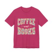 Coffee And Books Floral Reader T-Shirt - Image 7
