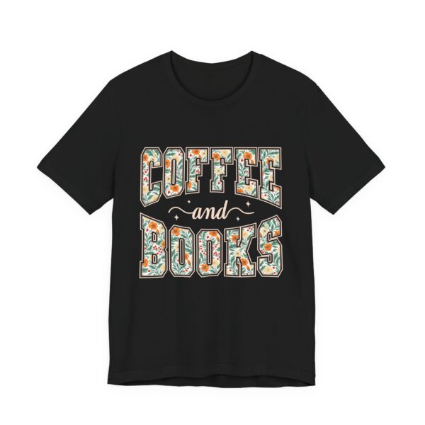 Coffee And Books Floral Reader T-Shirt