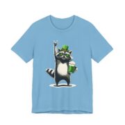 St Patricks Day Raccoon Green Beer T-Shirt - Image 6