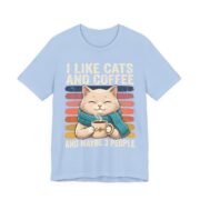I Like Cats And Coffee And Maybe 3 People T-Shirt - Image 2