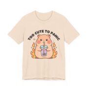 Too Cute To Panic Capybara Boba T-Shirt - Image 2