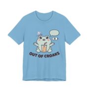 Out Of Croaks Cute Frog Boba T-Shirt - Image 4