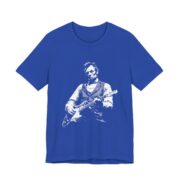 Abraham Lincoln Playing Guitar Funny History T-Shirt in True Royal