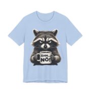 Ahm No Grumpy Raccoon Coffee T-Shirt in Baby Blue