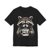Ahm No Grumpy Raccoon Coffee T-Shirt in Black