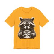 Ahm No Grumpy Raccoon Coffee T-Shirt in Gold