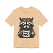 Ahm No Grumpy Raccoon Coffee T-Shirt in Sand Dune