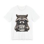 Ahm No Grumpy Raccoon Coffee T-Shirt in White