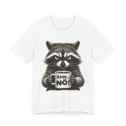 Ahm No Grumpy Raccoon Coffee T-Shirt in White