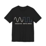 Analog Kid Digital World Shirt - Retro Gen X Gift Tee in Black