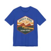 Anxiety Ridge Scenic Byway Shirt - Funny Mental Health Tee in True Royal