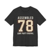 Assembled 1978 Some Parts Original Shirt - Funny Birthday Tee in Dark Grey Heather