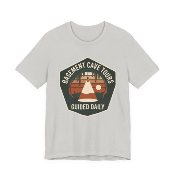 Basement Cave Tours Guided Daily Shirt - Funny Introvert Tee in Silver