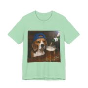 Beagle With A Beer Funny Dog T-Shirt in Mint