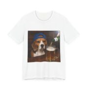 Beagle With A Beer Funny Dog T-Shirt in White