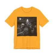 Bigfoot Alien Cat Selfie Funny T-Shirt in Gold
